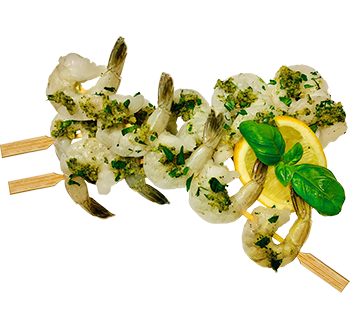 5saveurs brochettes crevettes ail pesto
